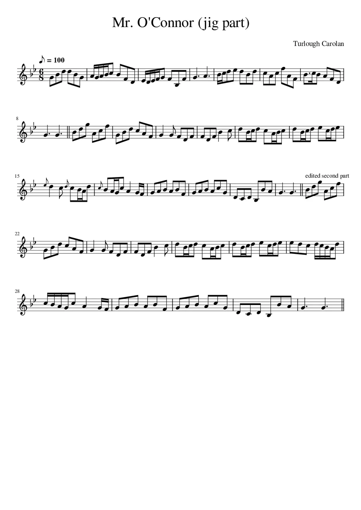 Mr. O'Connor (jig part) - Page 1