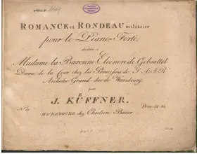 Romance et Rondeau militaire
