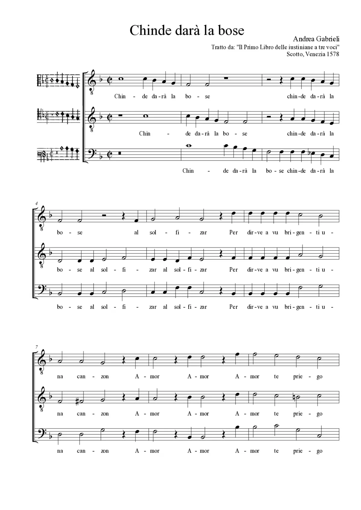 Chinde darà la bose - Page 1