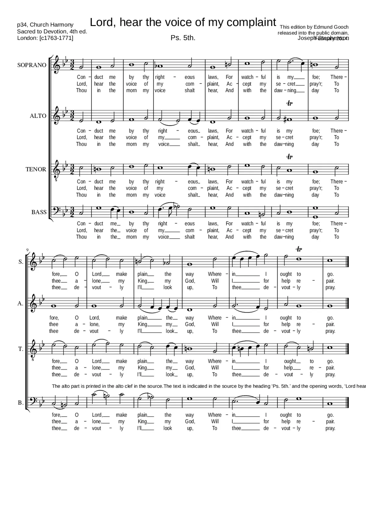 Lord hear the voice of my complaint - Page 1