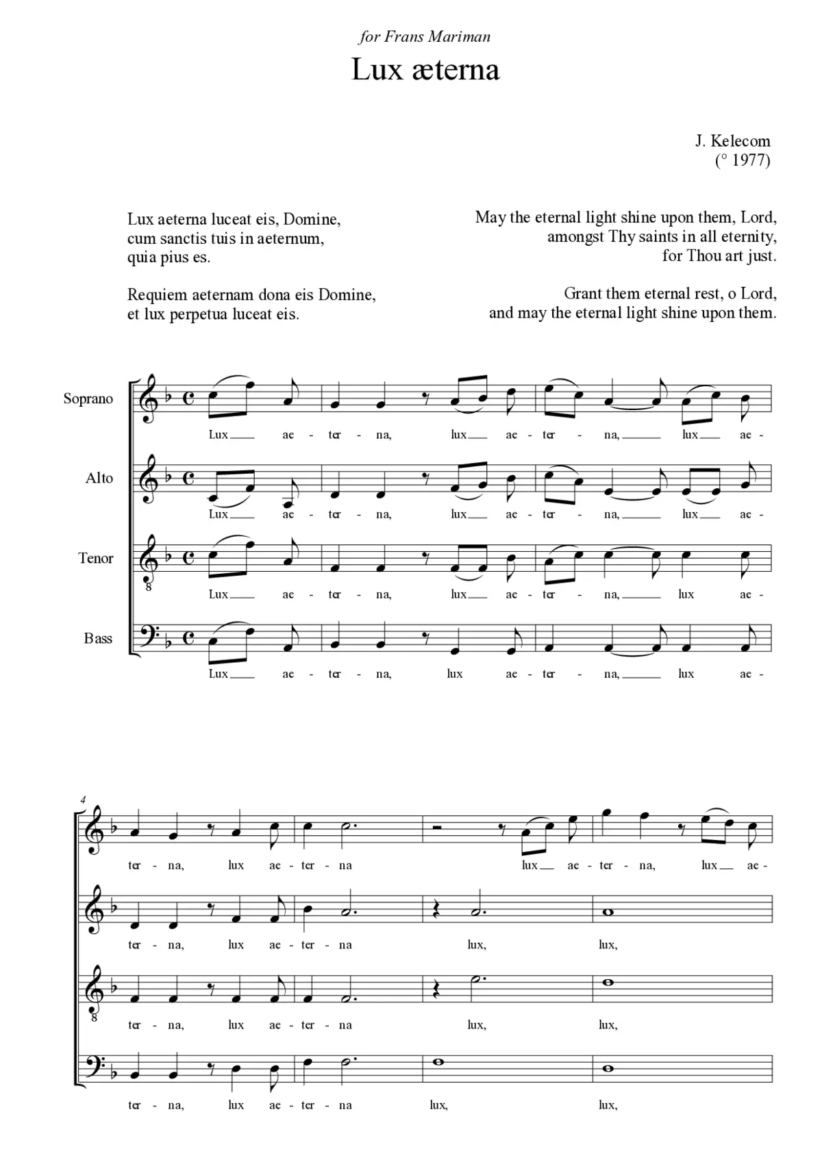 Lux aeterna - Page 1