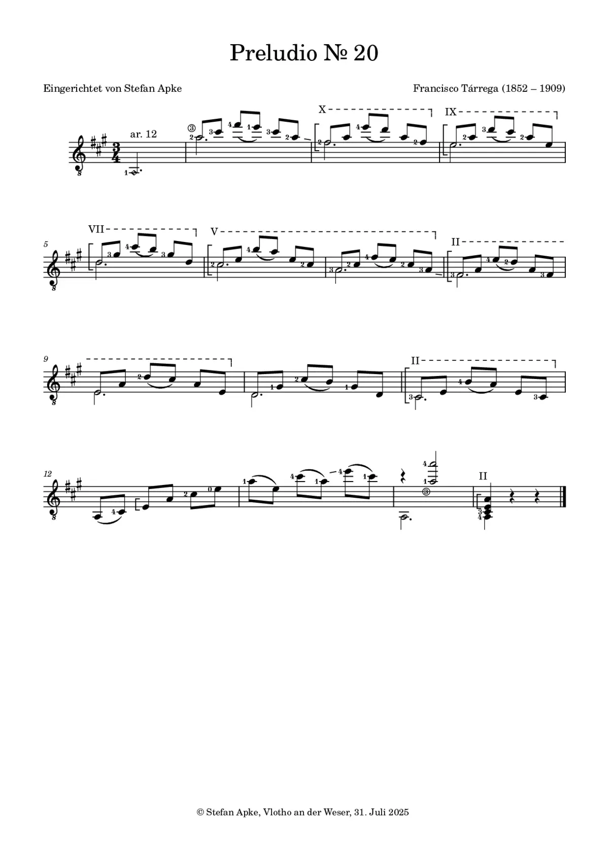 Prelude No.20 - Page 1