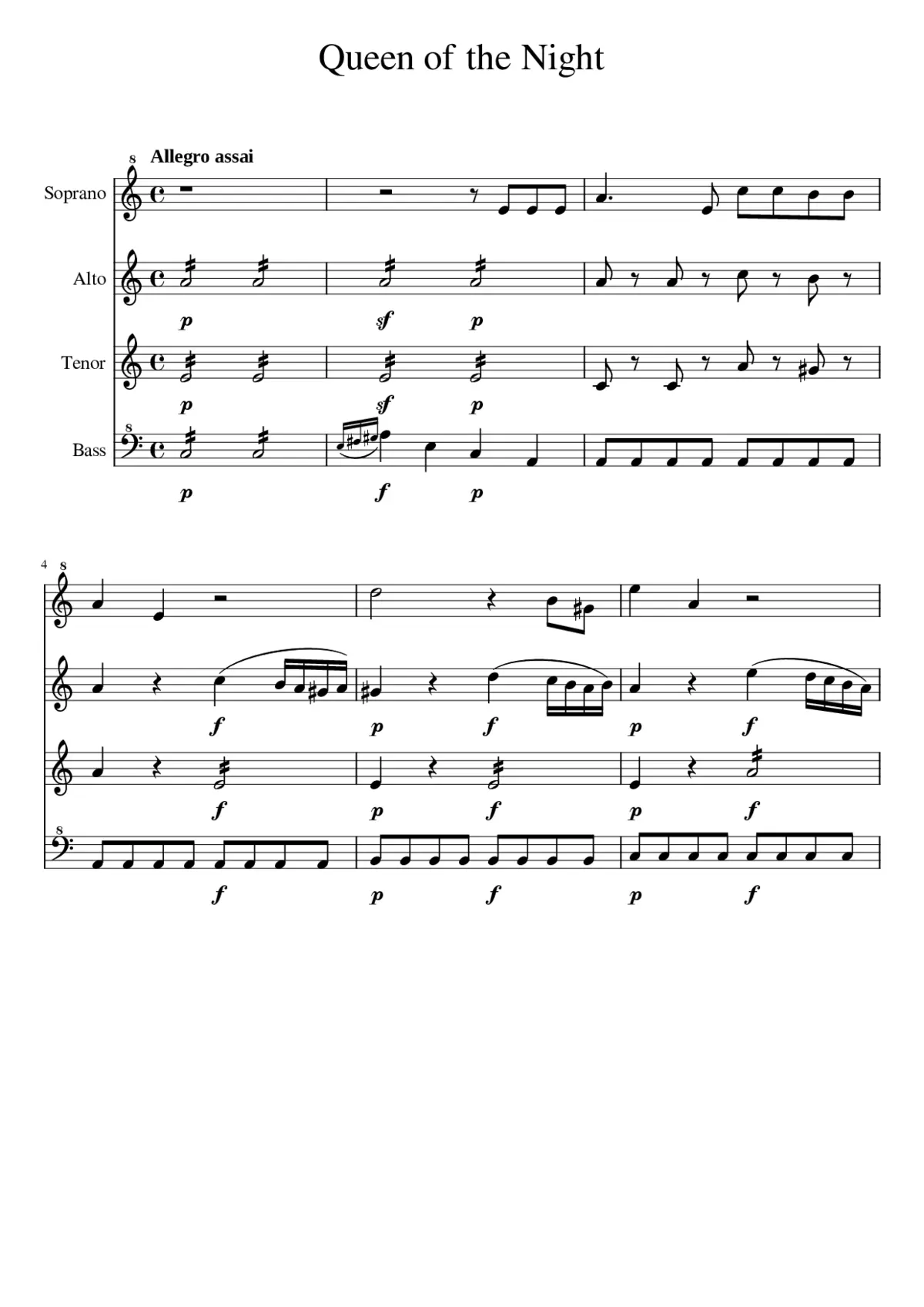 the magic flute-arie - Page 1