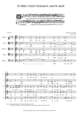 Pseaume 54 - O Dieu tout puisant sauve moy