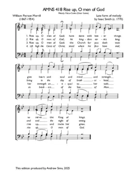 Rise up, O men of God