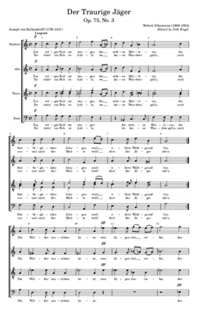 Der traurige Jäger, Op. 75, No. 3