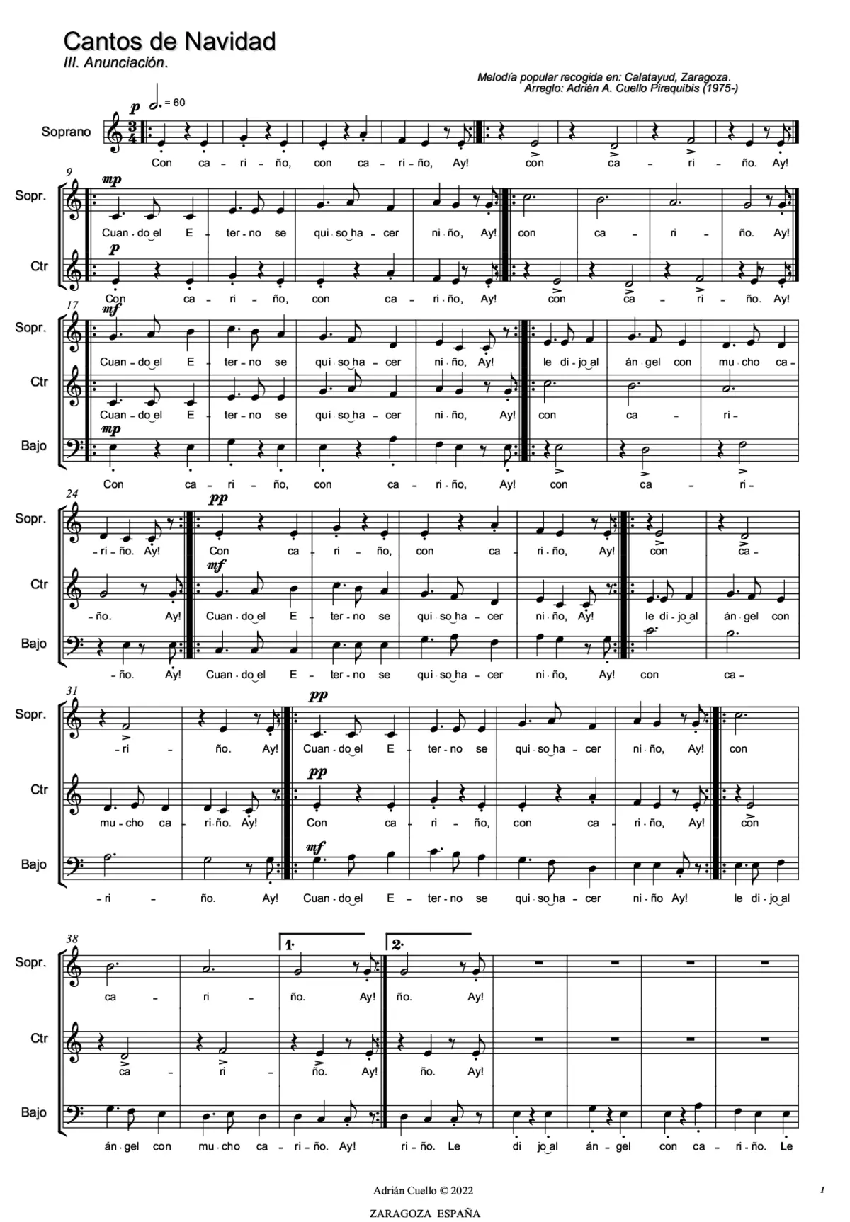 III. Anunciación - Page 1