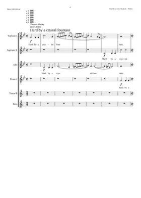 Hard by a Crystal Fountain