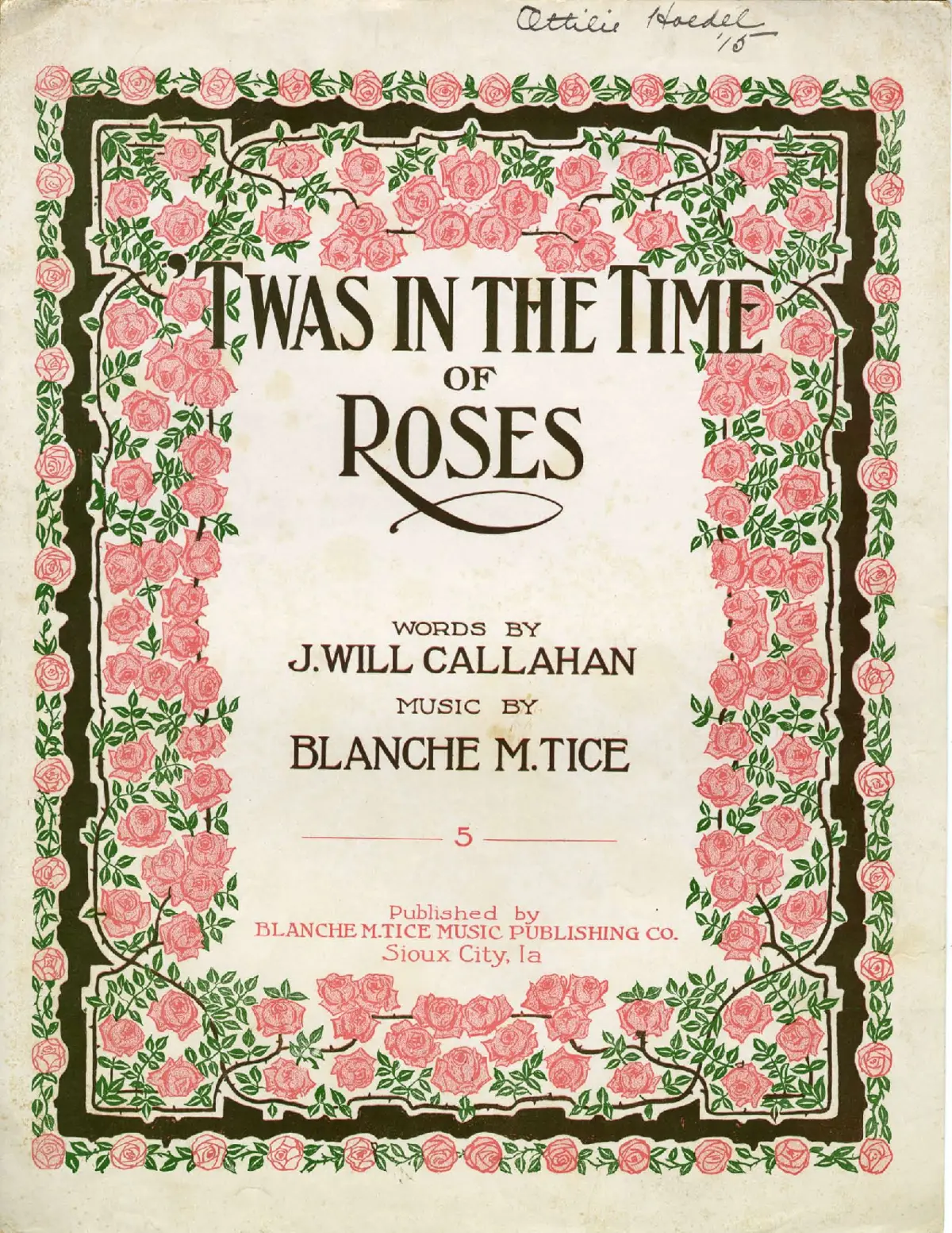 'Twas in the Time of Roses - Page 1