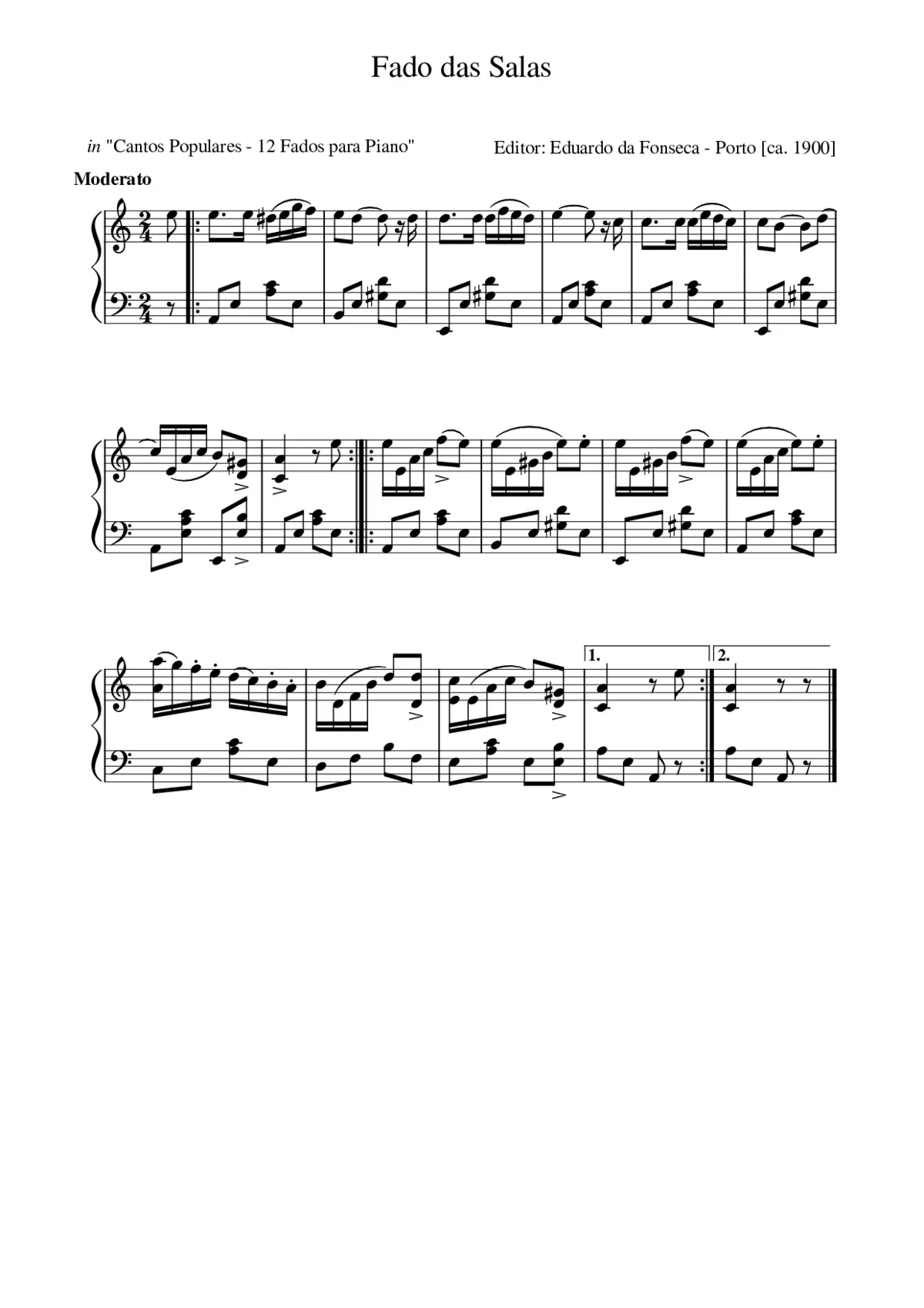 Fado das Salas - Page 1