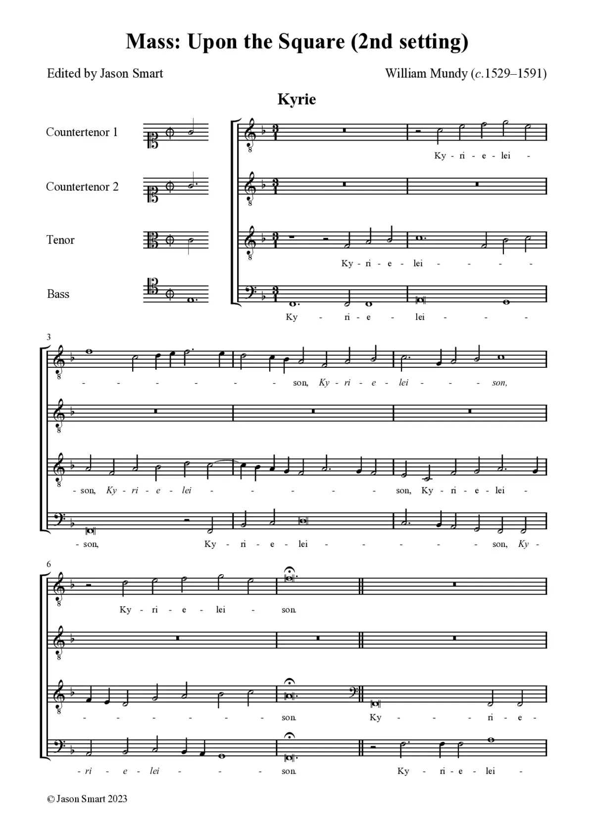 Mass 'Upon the Square' (2nd setting) - Page 1