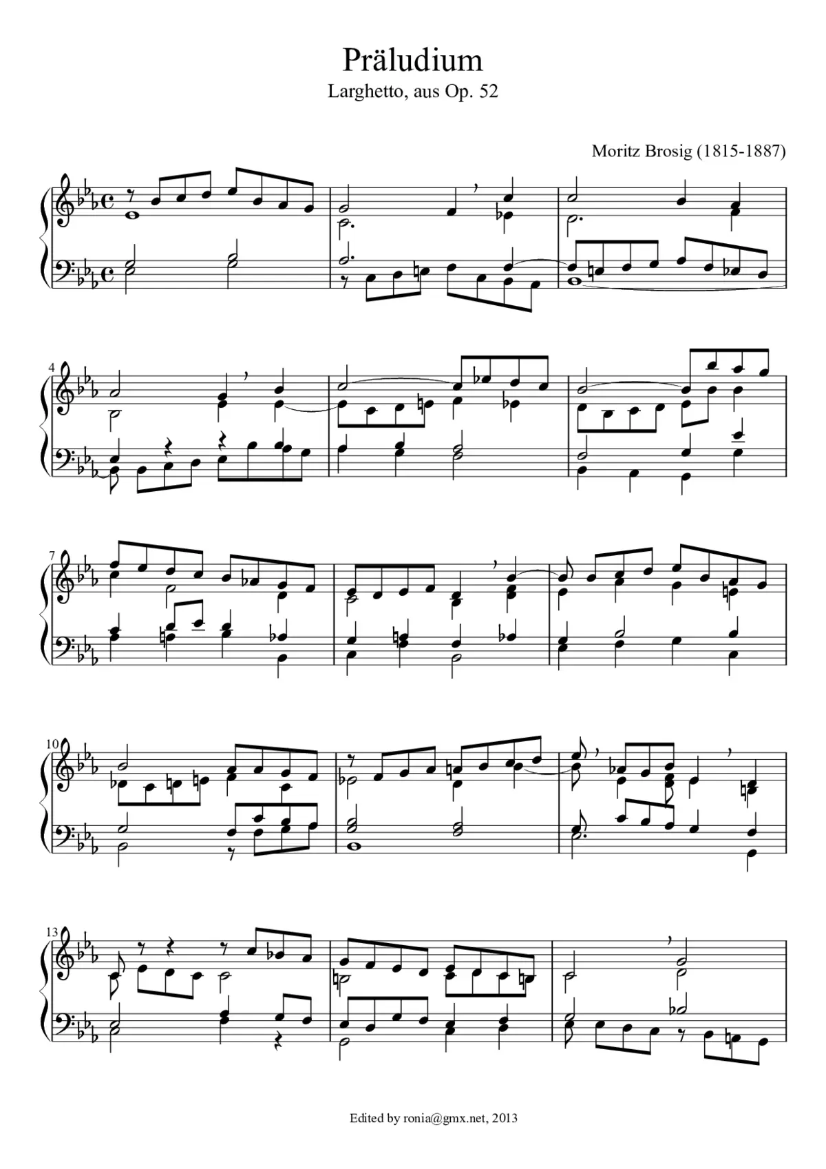 Zehn Orgelstücke verschiedenen Charakters und zwei Choralvorspiele - Page 1