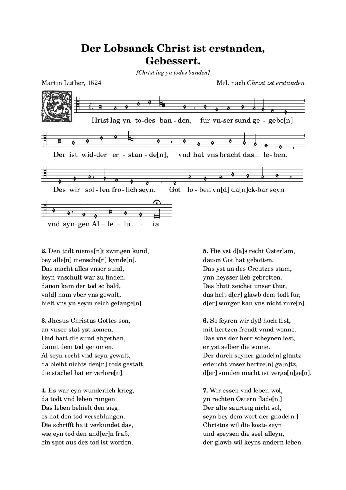 Christ lag in Todesbanden - Page 1