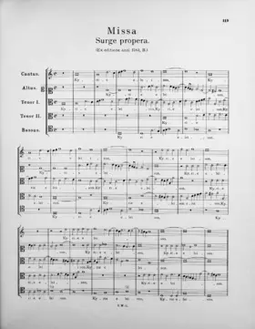 Missa Surge propera