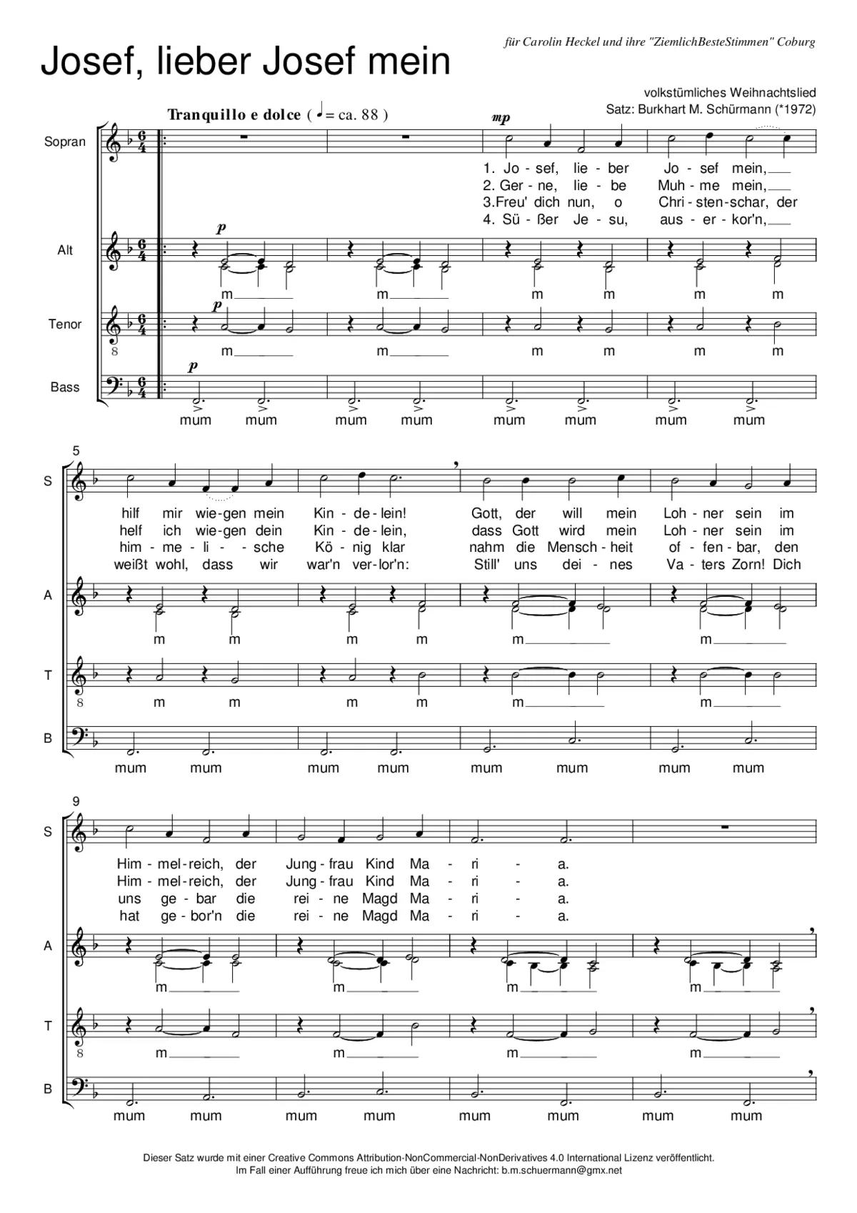 Josef, lieber Josef mein - Page 1
