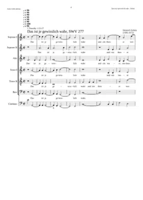Das ist je gewißlich wahr SWV 277