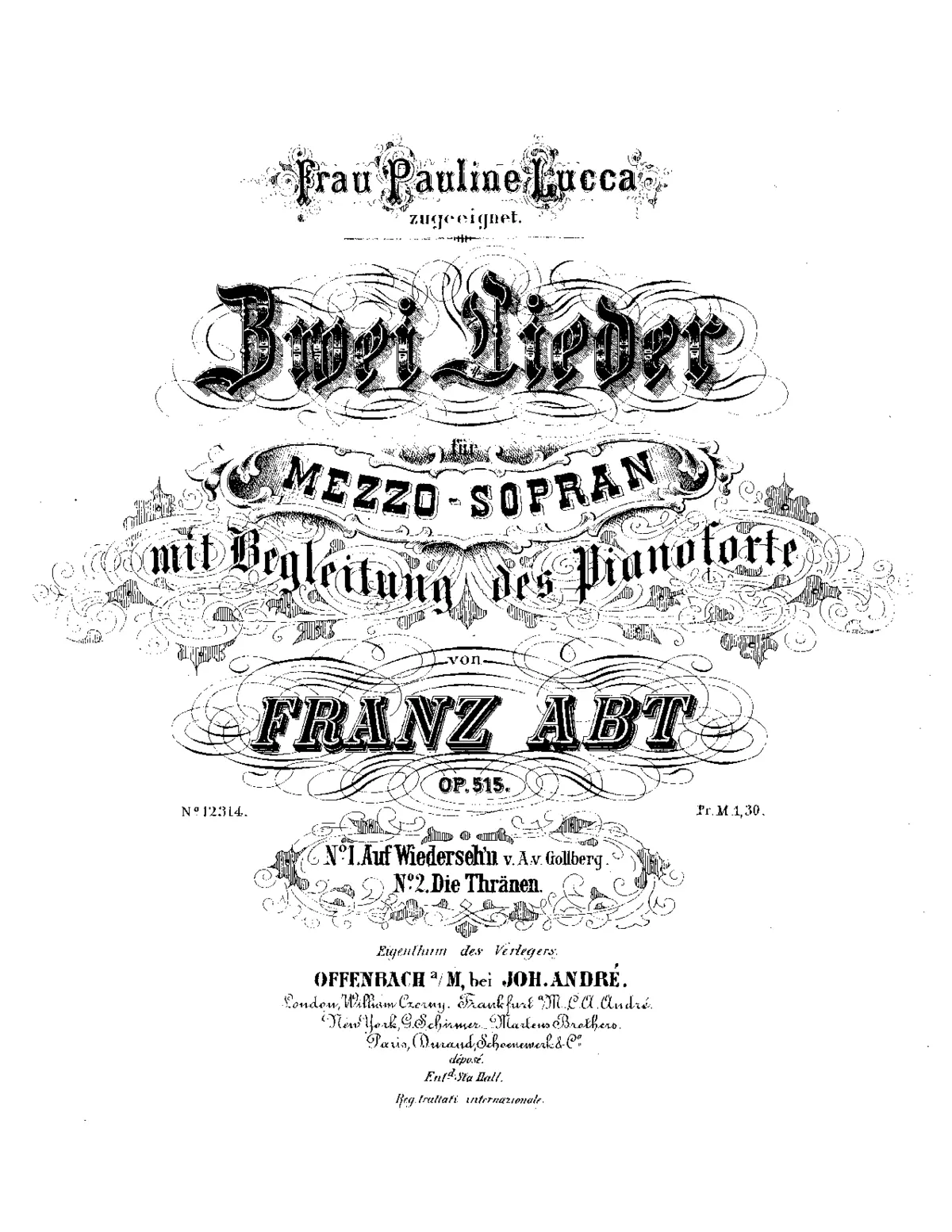 2 Lieder - Page 1
