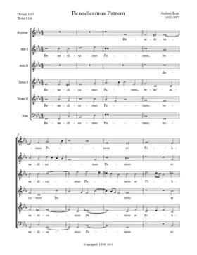 Benedicamus Patrem a 6