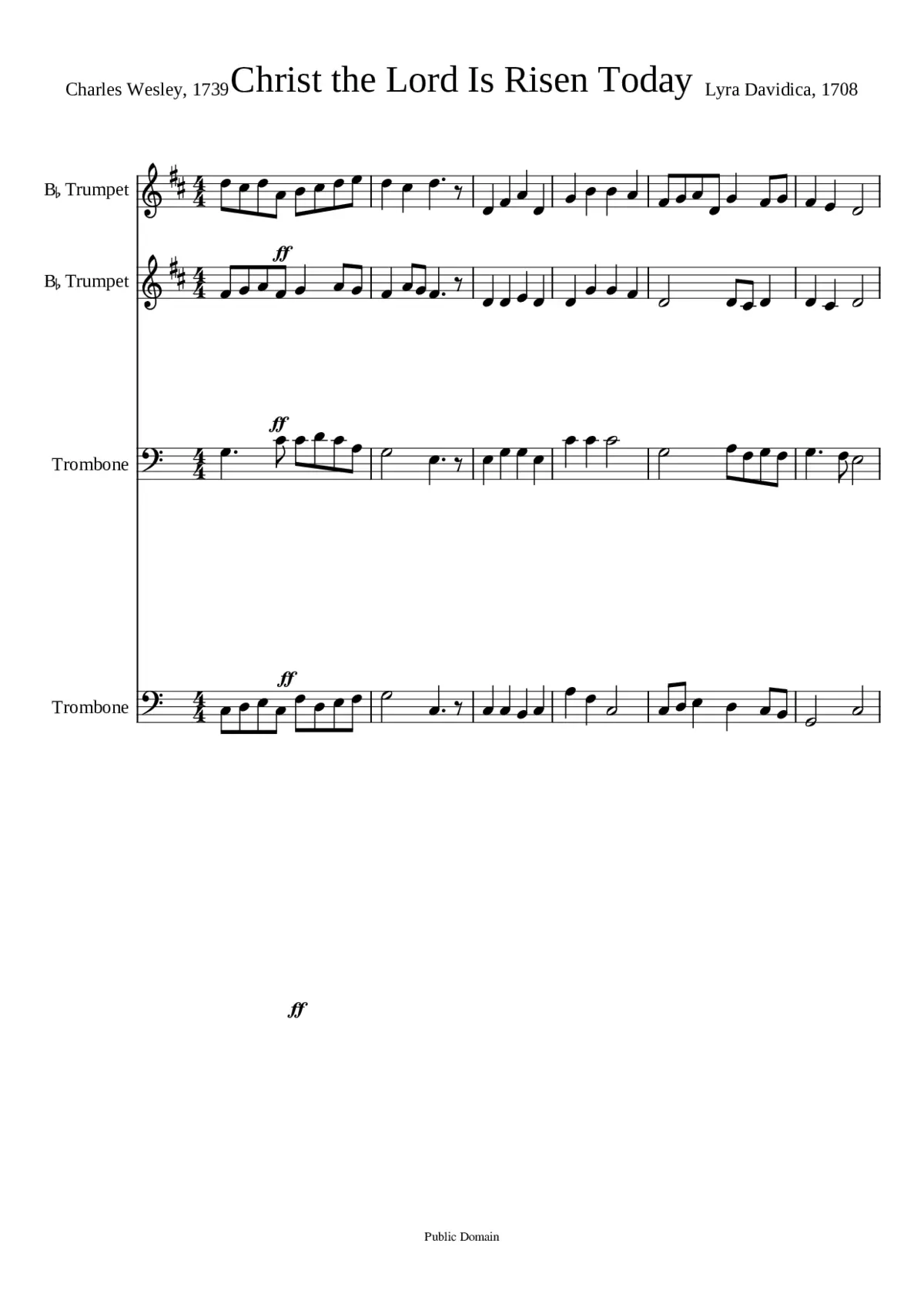 christ the lord is risen today - Page 1