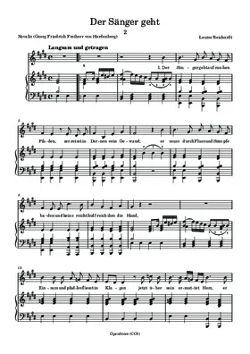 Der Sänger geht