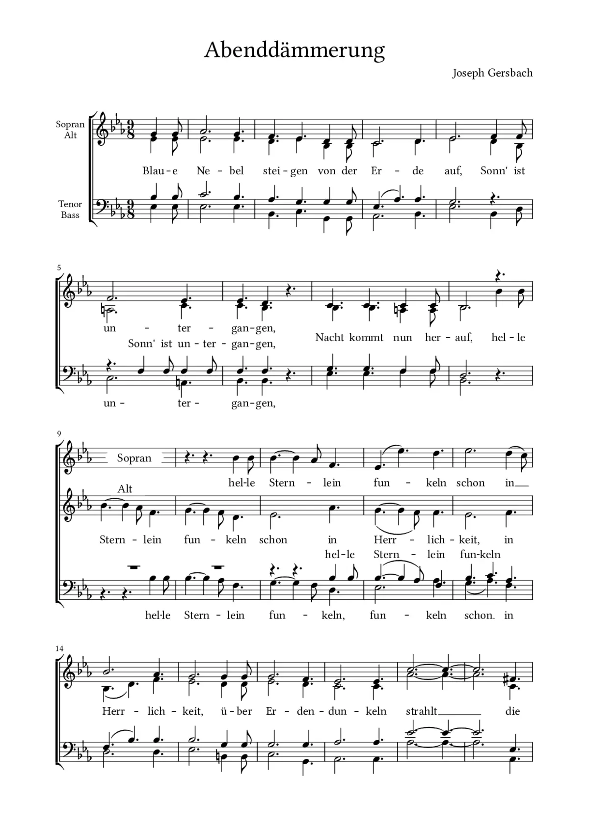 Abenddämmerung - Page 1