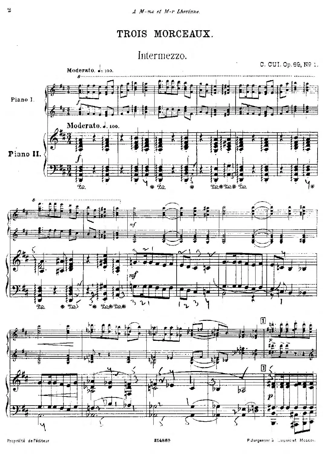 3 Morceaux - Page 1