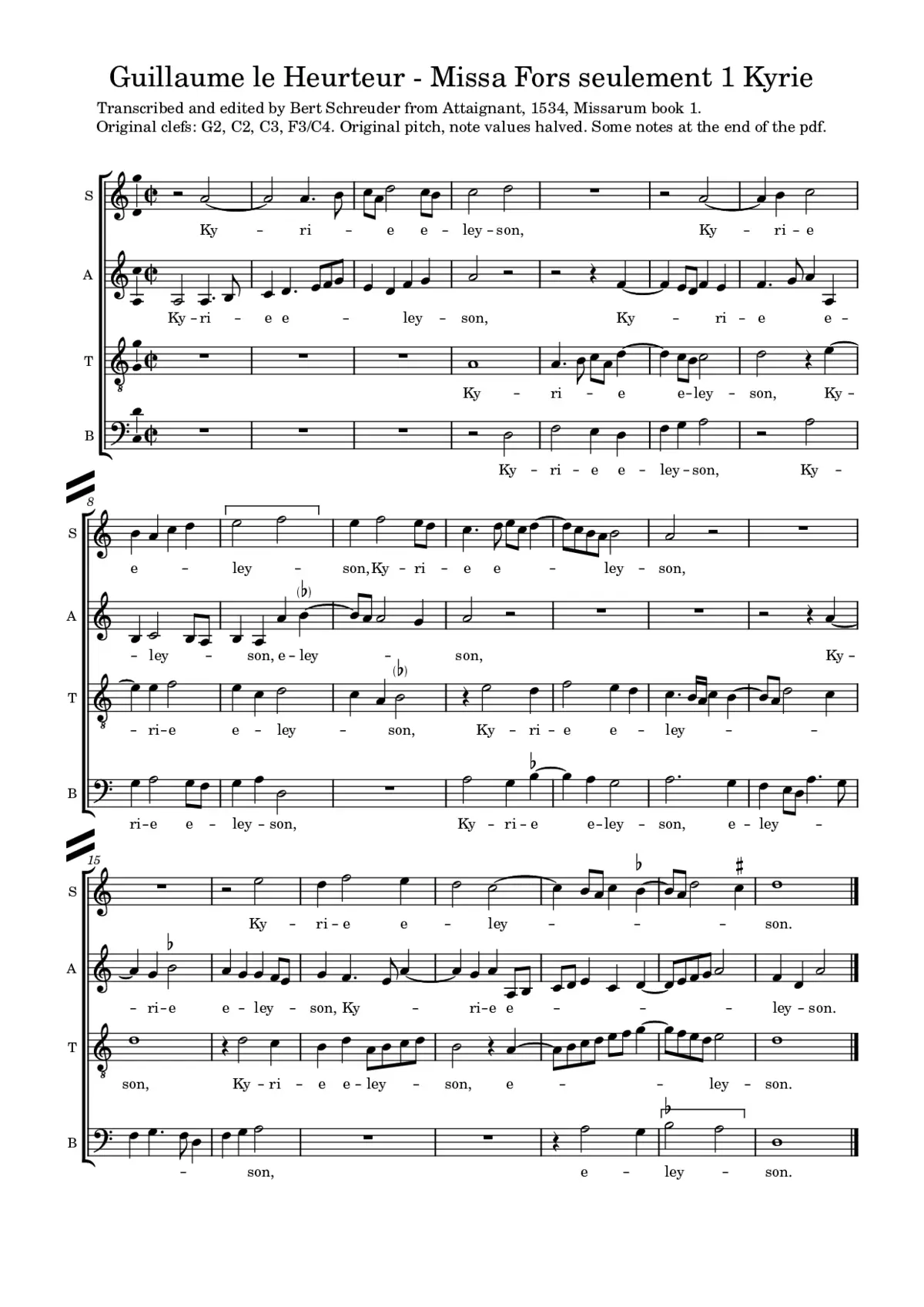 Missa Fors seulement - Page 1