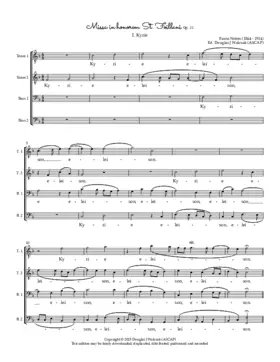 Missa in honorem St. Foillani Op. 31