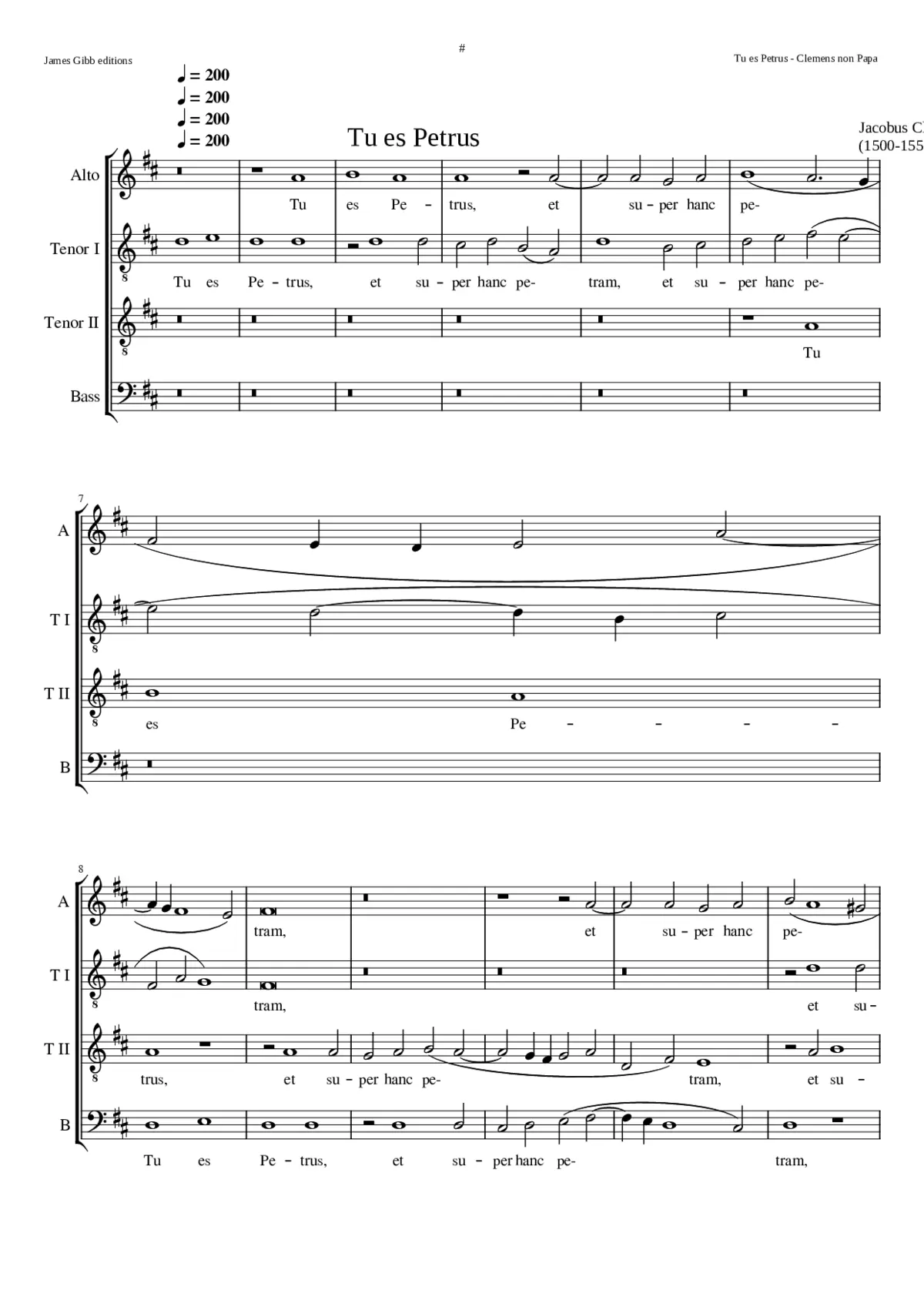 Tu es Petrus - Page 1