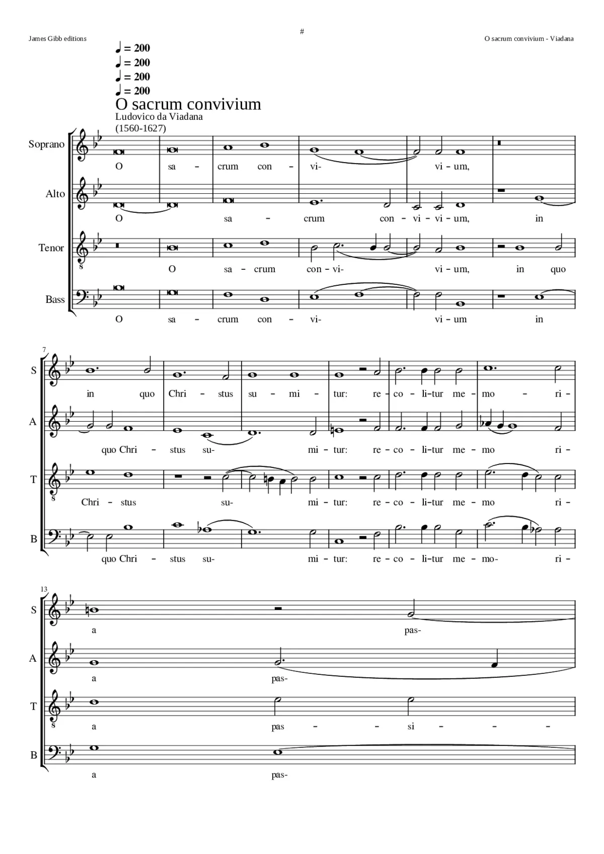 O sacrum convivium - Page 1