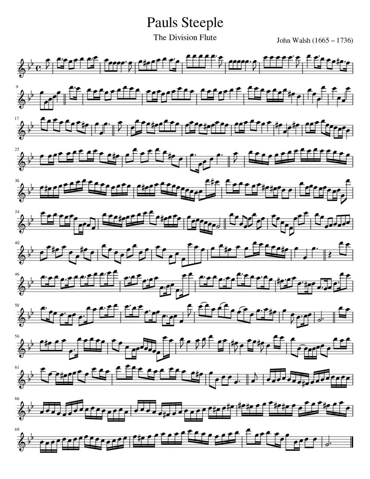 The Division Flute - Page 1