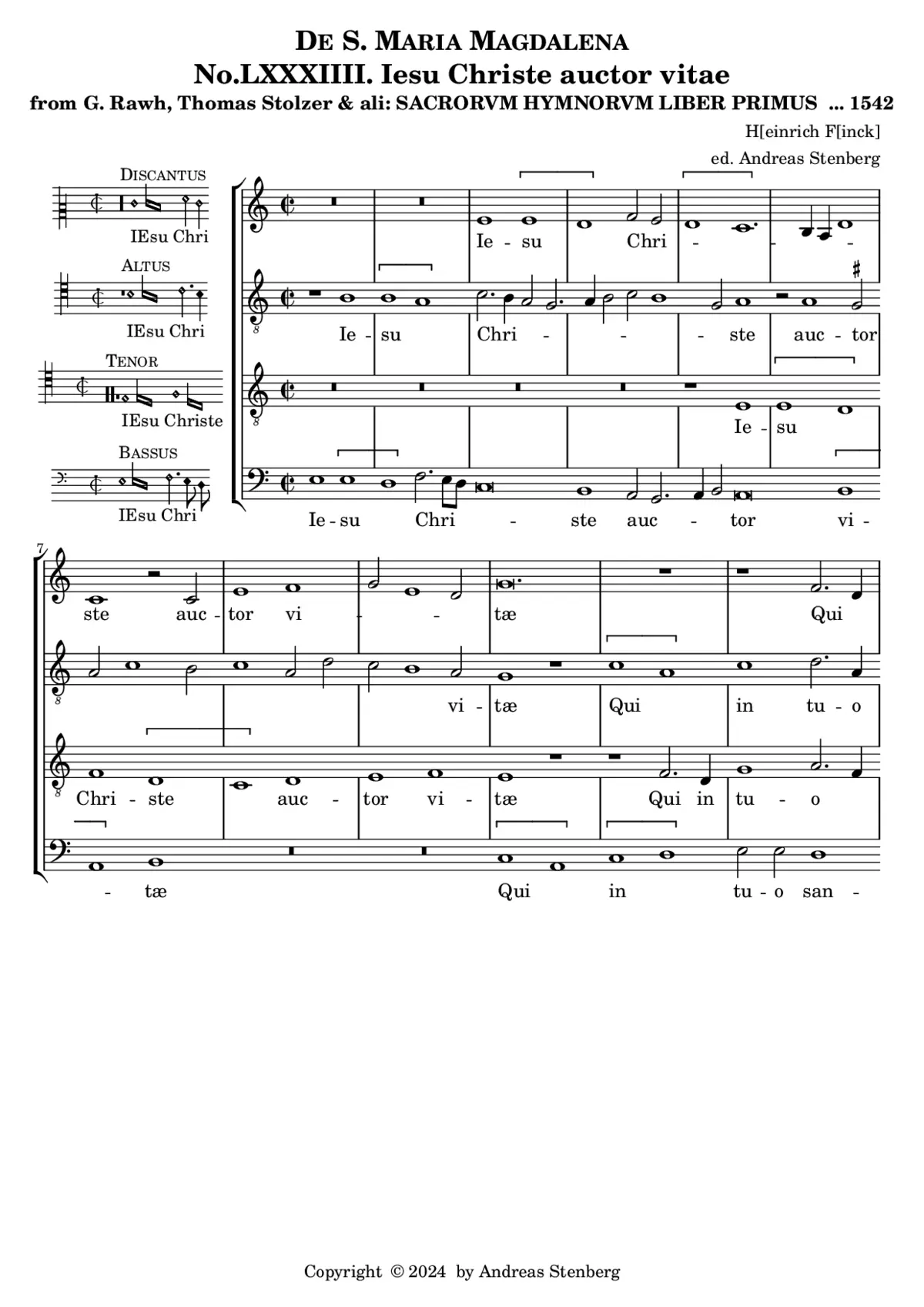 Jesu Christe, auctor vitae - Page 1