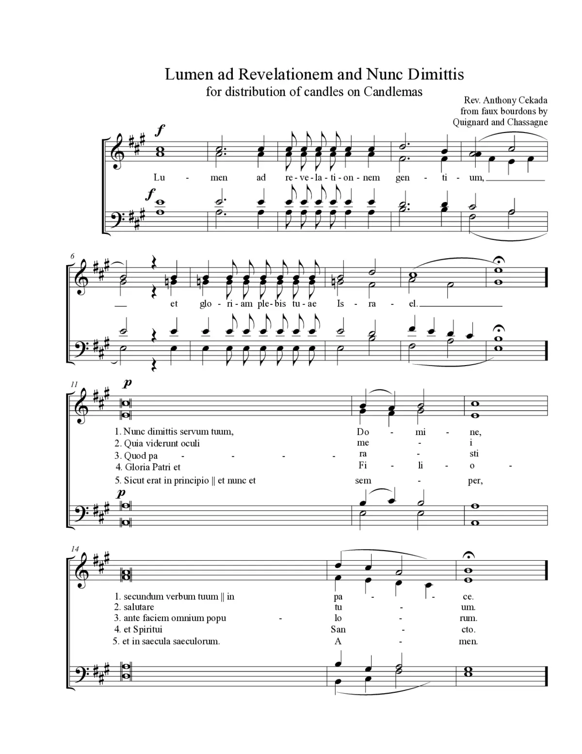 Lumen ad revelationem - Page 1