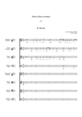 Missa sine nomine a 8
