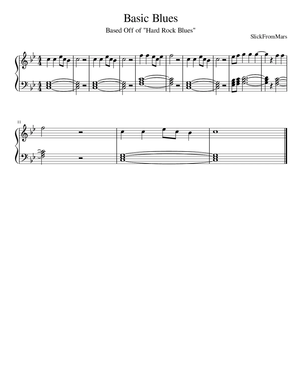 Hard Rock Blues - Page 1