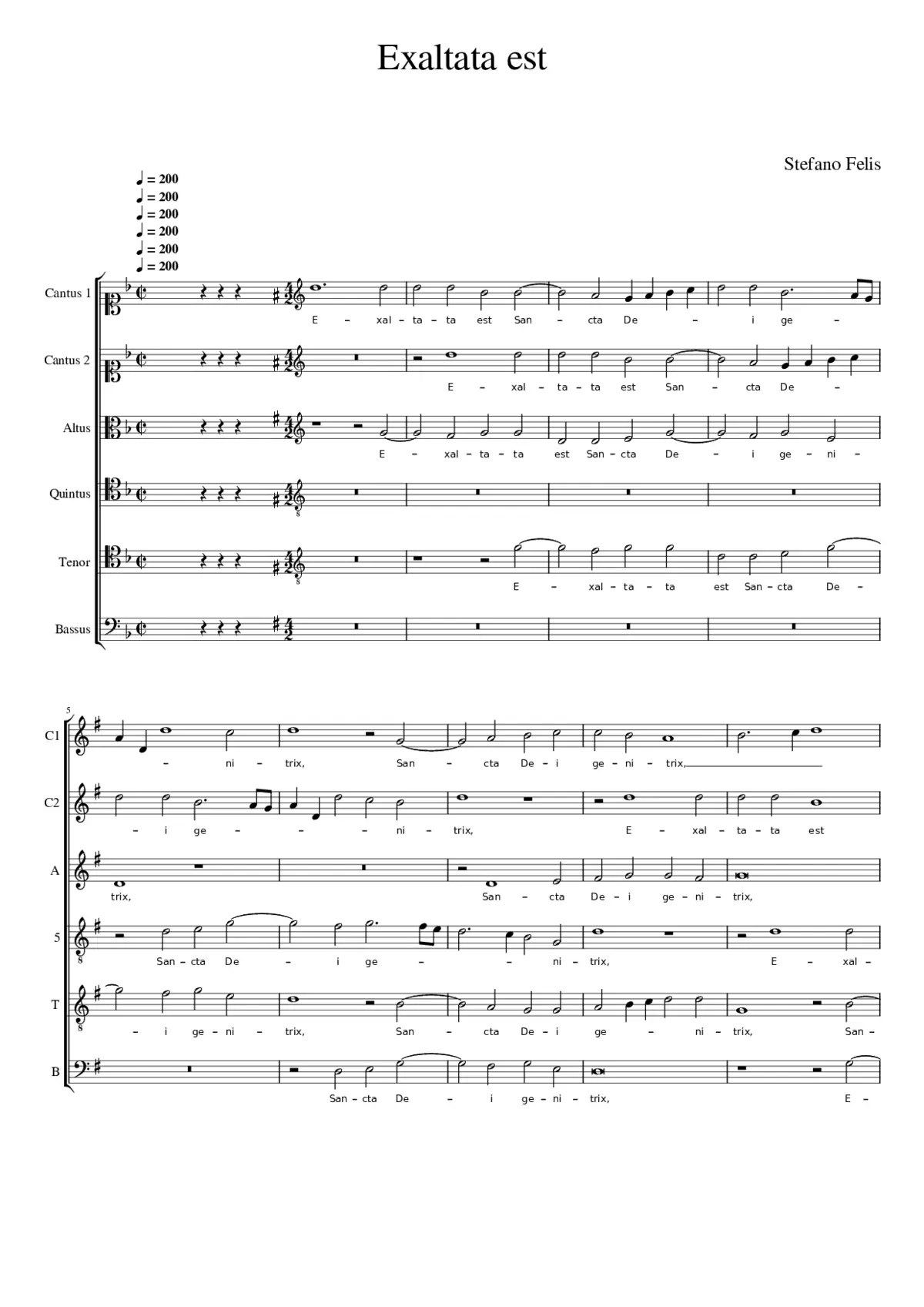 Exaltata est - Page 1