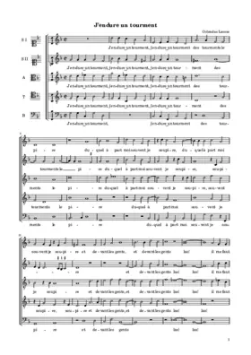 J'endure un tourment