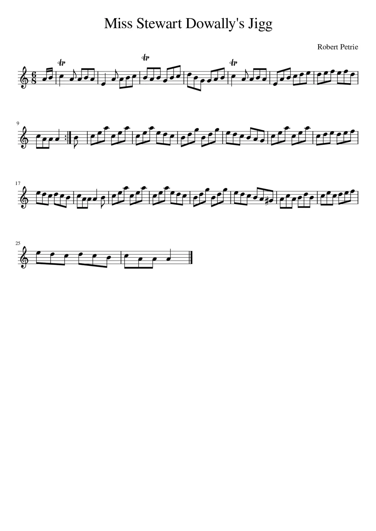 Miss Stewart Dowally's Jigg - Page 1