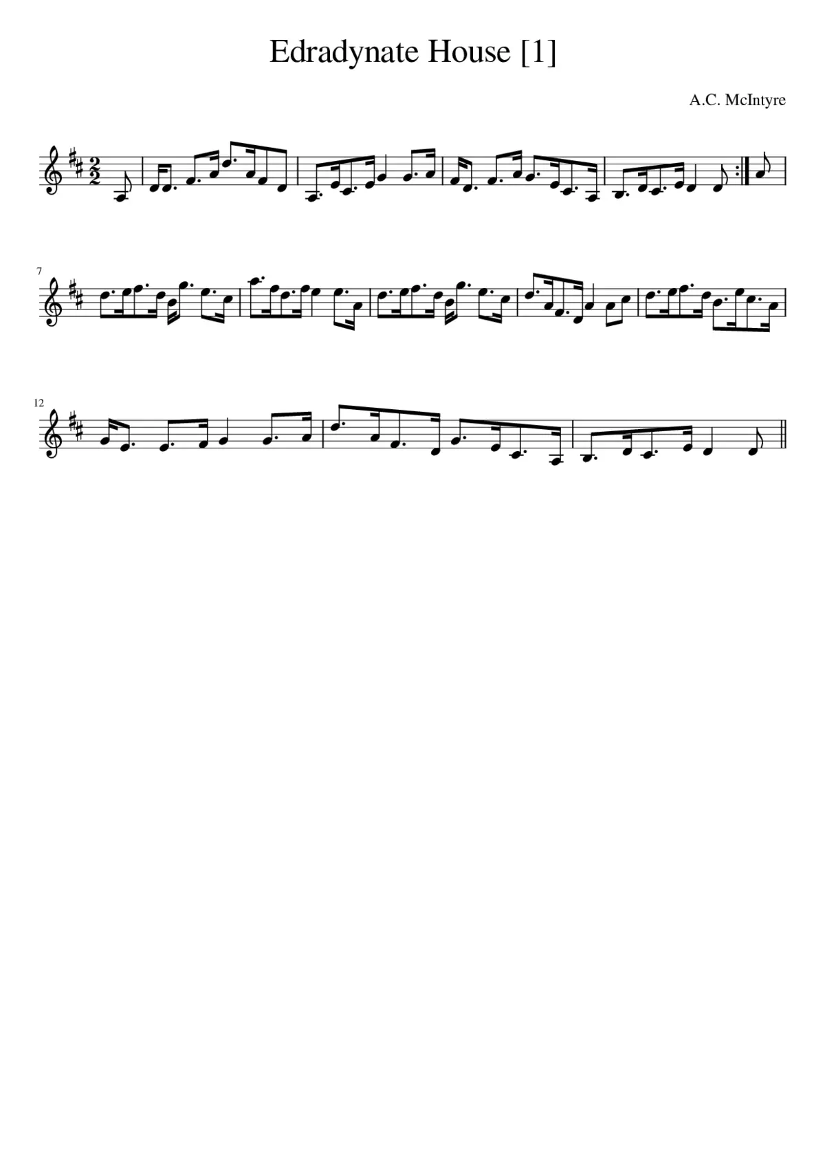 Edradynate House - Page 1