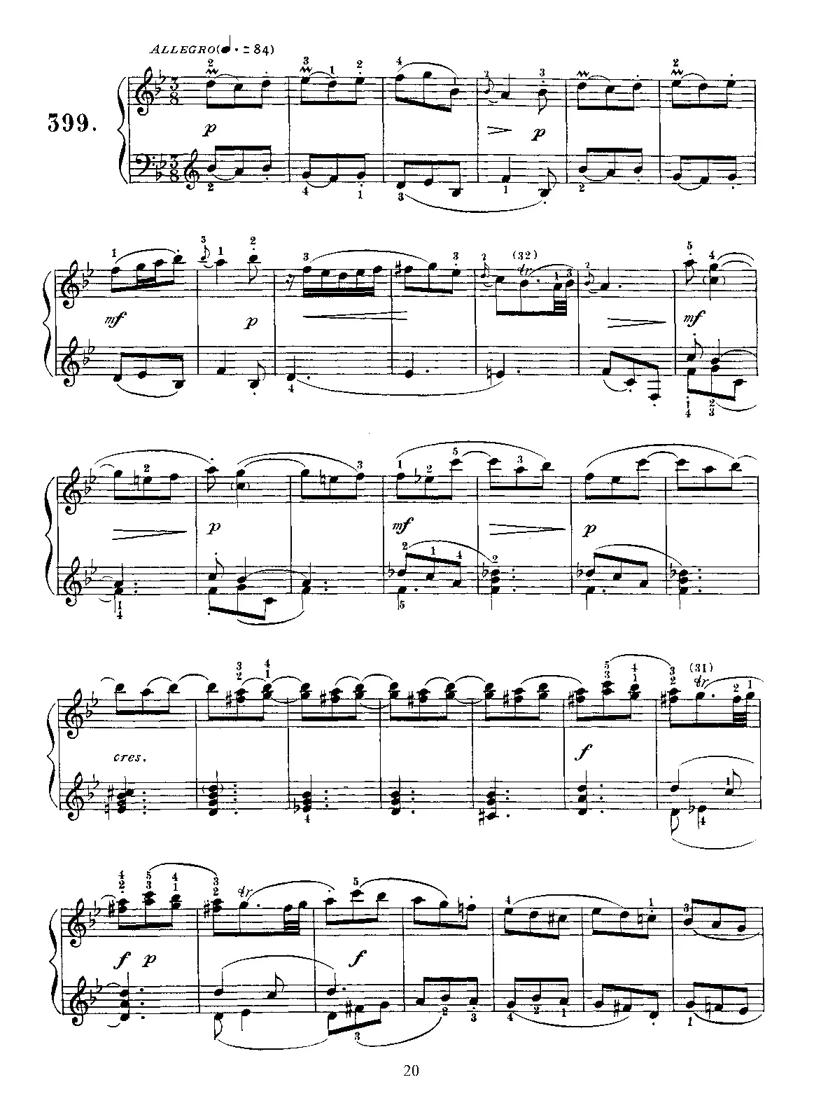 Keyboard Sonata in B-flat major - Page 1