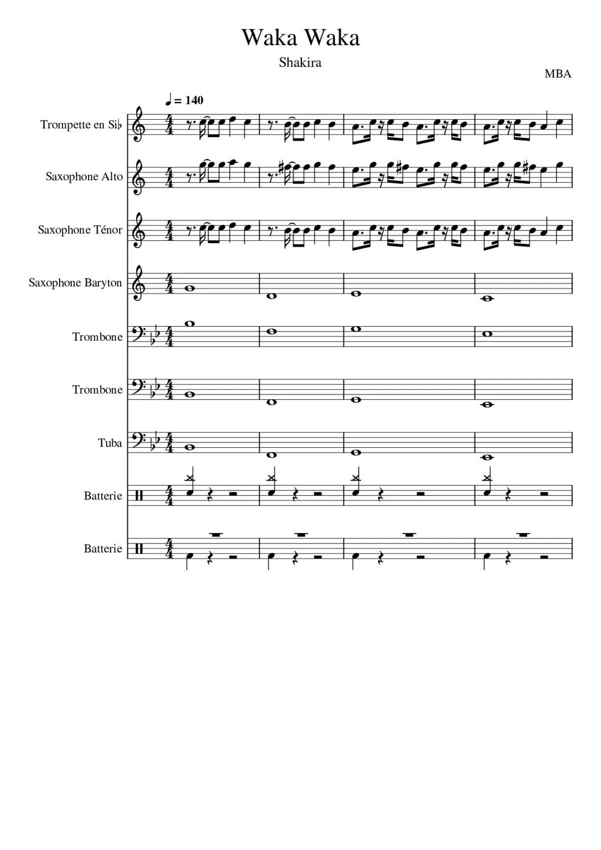 waka waka this time for africa - Page 1