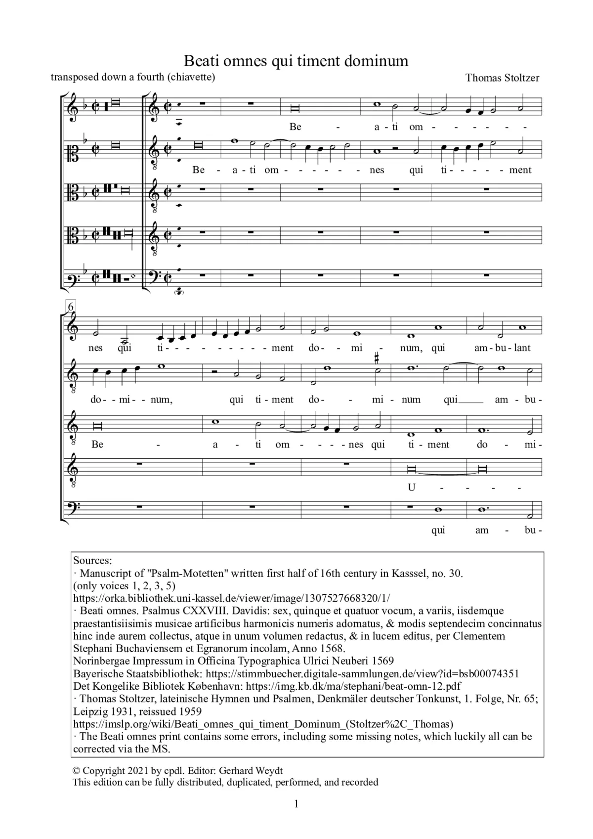 Beati omnes - Page 1