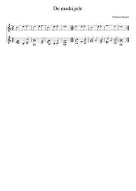 De madrigale