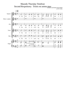 Tristis est anima mea