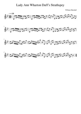 Lady Ann Wharton Duff's Strathspey