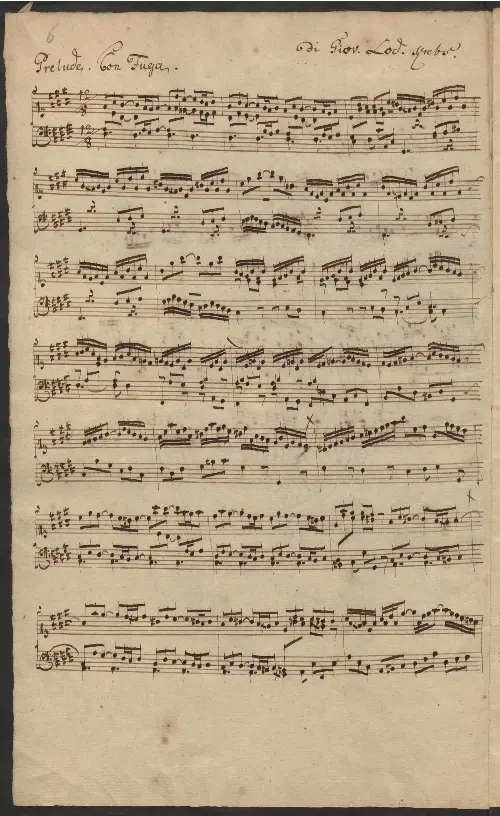 Prelude and Fugue in F♯ major - Page 1