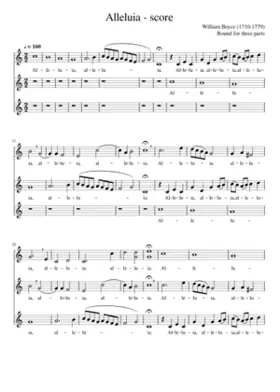 Alleluia - score