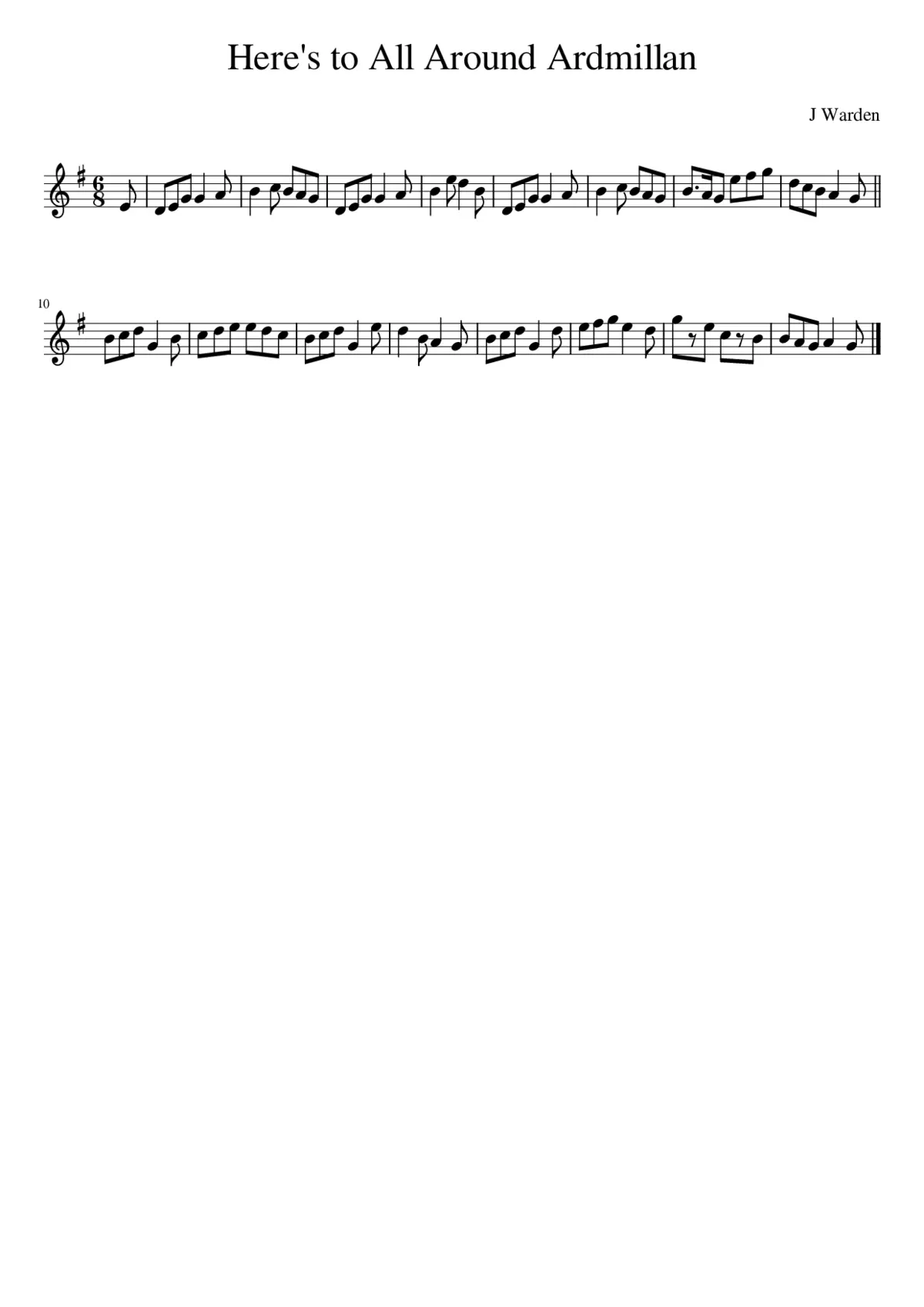 Here's to All Around Ardmillan - Page 1