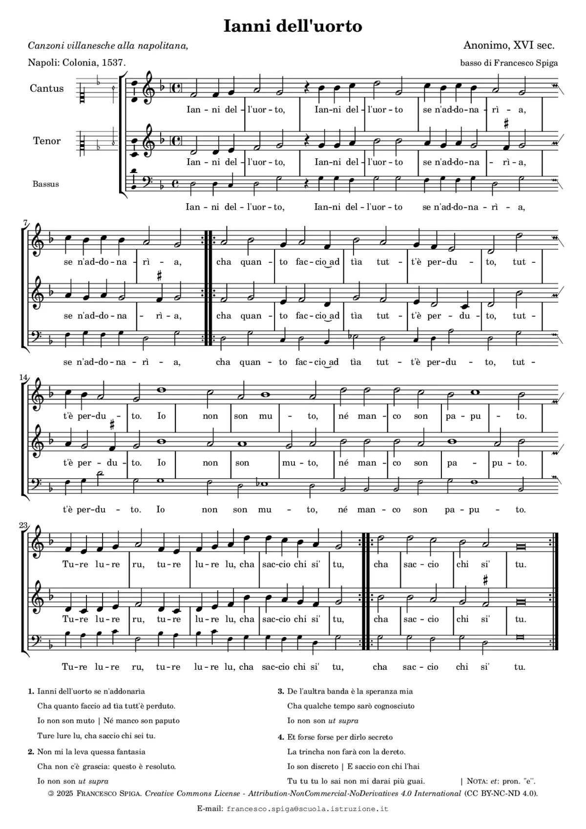 Ianni dell'uorto - Page 1