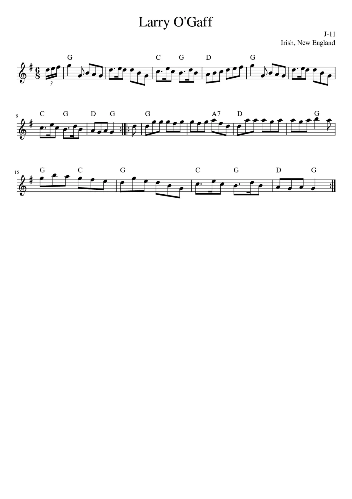 Larry O'Gaff - Page 1